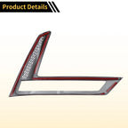 Fog Light Cover Trim Set of 2 for Honda CR-V (2023–2024) Carbon Fiber Black