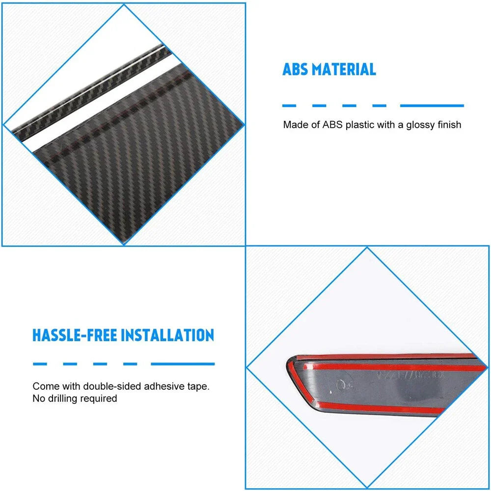 Carbon Fiber Engine Hood Air Vent Cover Trim for Dodge Challenger (2015-2022)