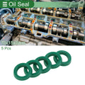 Set of 5 Oil Seal Rotary Shaft Seal 10x15x3mm High Pressure Green for Various Models