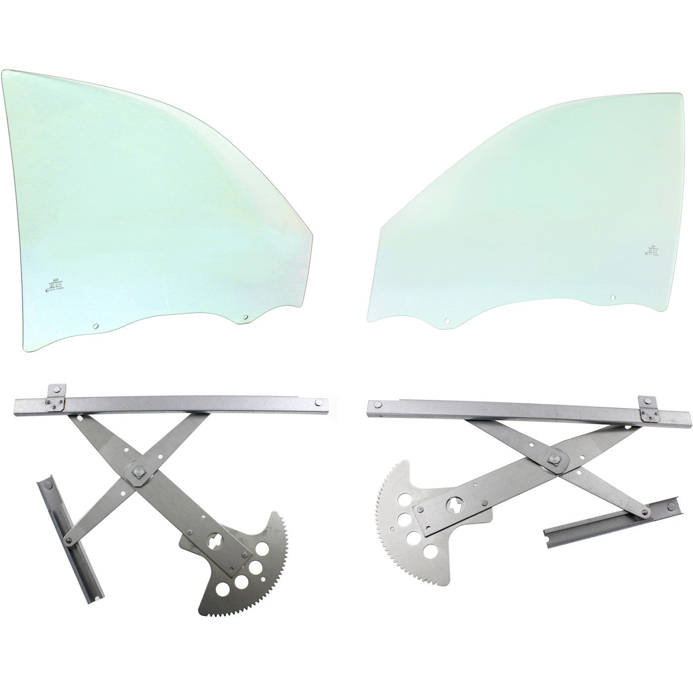 Door Glass Kit for Chevrolet Classic (2004–2005) Front Driver & Passenger Side