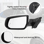 7 Pin Left Side Exterior Door Mirror Assembly for Chevrolet Malibu (2008–2012)