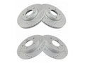 Set of 2 Front and Rear Brake Rotors for Mazda 3 (2004–2013) MQ852YS