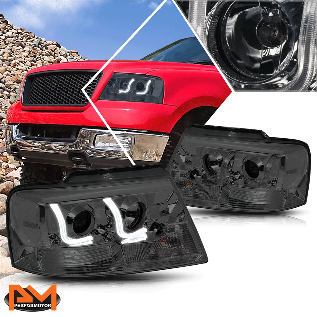 Dual LED DRL Projector Headlight for Ford F150/Mark LT (2004–2008)