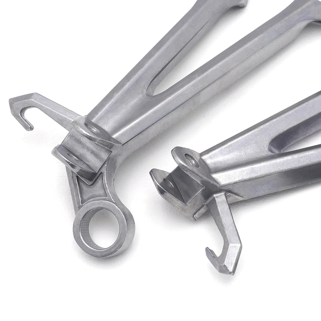 Silver Rear Passenger Foot Pegs Footrest Bracket for Suzuki GSX-R 600 750 (2011–2023)