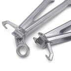 Silver Rear Passenger Foot Pegs Footrest Bracket for Suzuki GSX-R 600 750 (2011–2023)