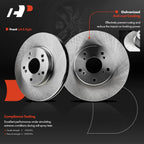 Front Disc Brake Rotors & Ceramic Pads for Honda Accord (1998–2002)