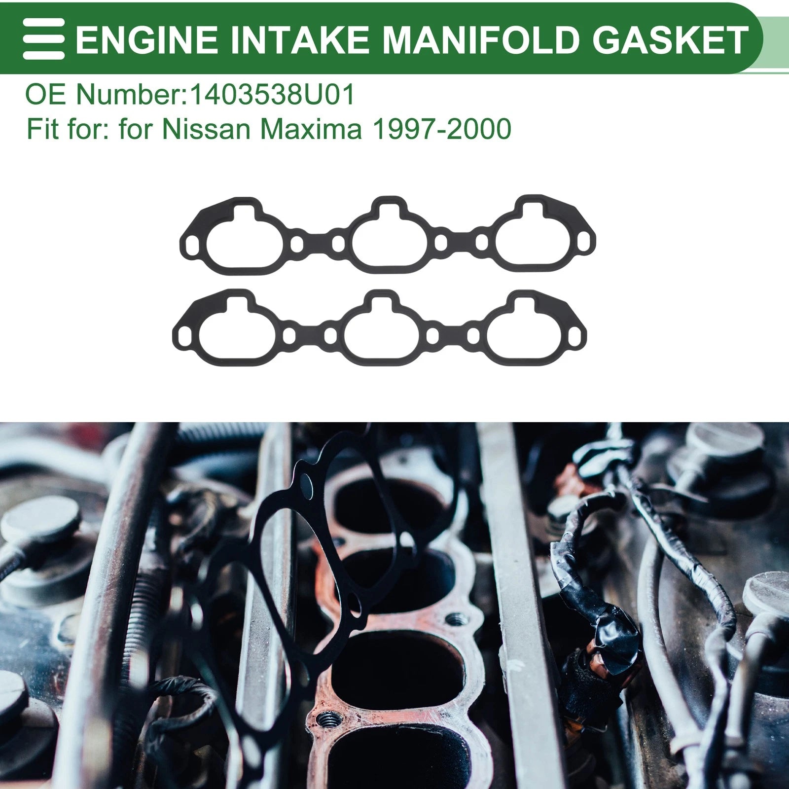 Engine Intake Manifold Gasket for Nissan Maxima (1997–2000) No. 1403538U01