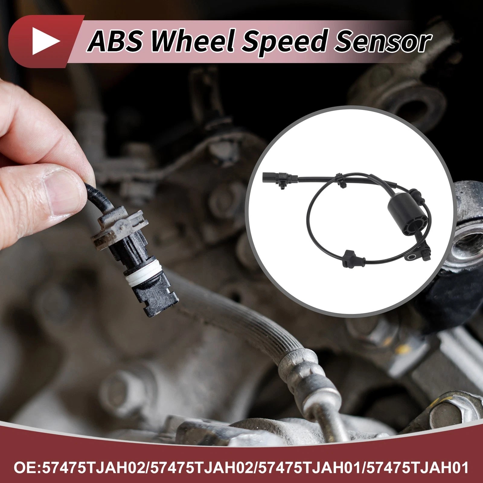ABS Wheel Speed Sensor No. 57475TJAH02 for Honda Gienia GJ6 