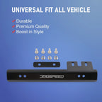 Front Bumper License Plate Mount Bracket Relocator for Universal Fit