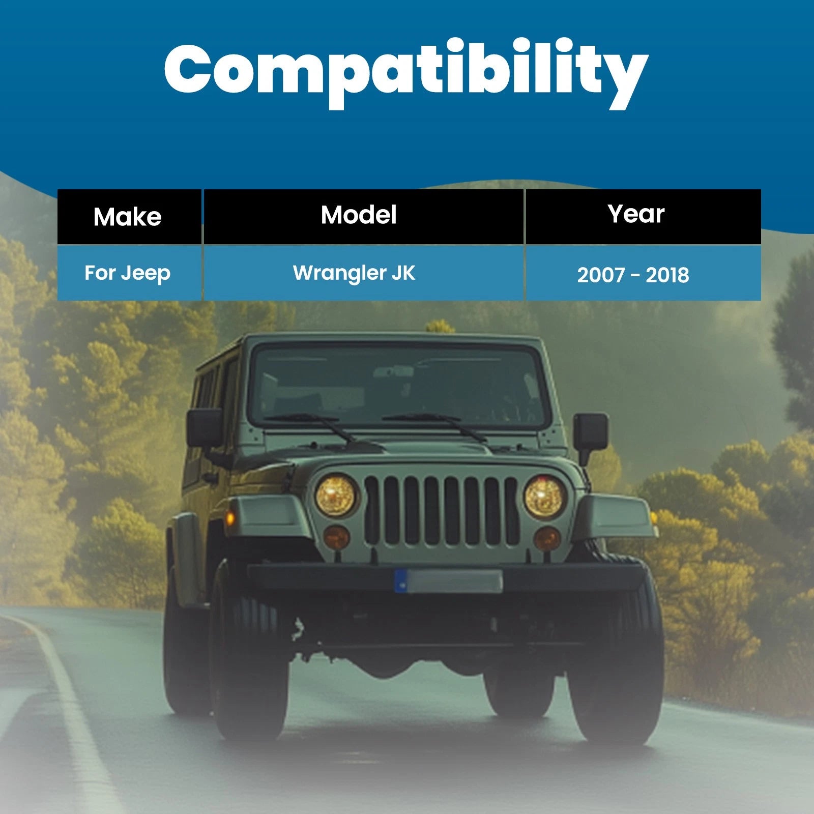 Adjustable Track Bar for Jeep Wrangler JK (2007–2018) 0-6" Lift