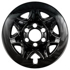 Wheel Skins Gloss Black 17 Inch Replacement for Chevy Tahoe (2015–2017)