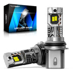 2X 9007 LED Headlight Bulbs for NOVSIGHT (30000LM, 6500K White)