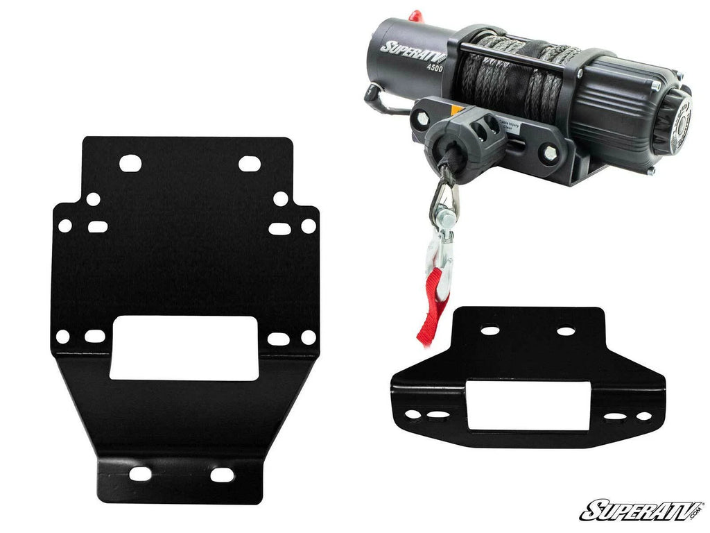 Winch Mounting Plate & 4500 lb Winch for Polaris RZR XP 900 (2011–2014)