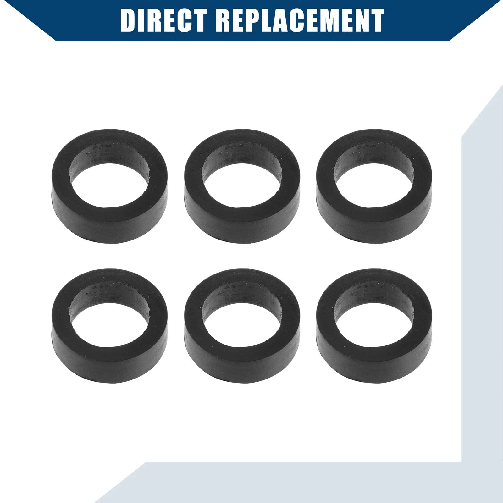 6pcs Fuel Injector Seal for Nissan Frontier Quest (1999–2004) Rubber