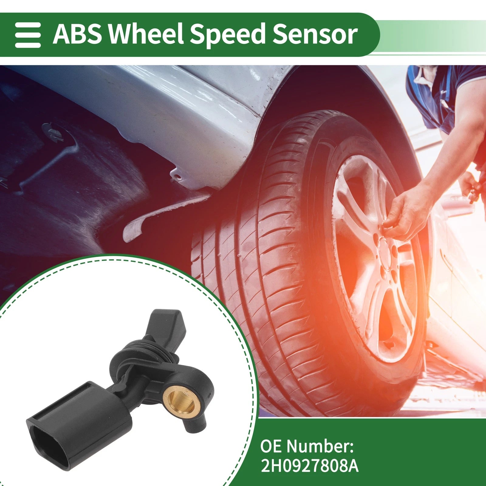ABS Wheel Speed Sensor No.2H0927808A for Volkswagen Amarok (2010–2023)