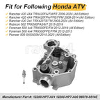 Cylinder Head & Spark Plug for Honda Rancher TRX420 TRX500 SXS500 (2007–2021) 12200-HP7-A01
