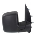 Power Mirror Set of 2 for Ford E-350 Super Duty (2009–2013) Black Manual Folding