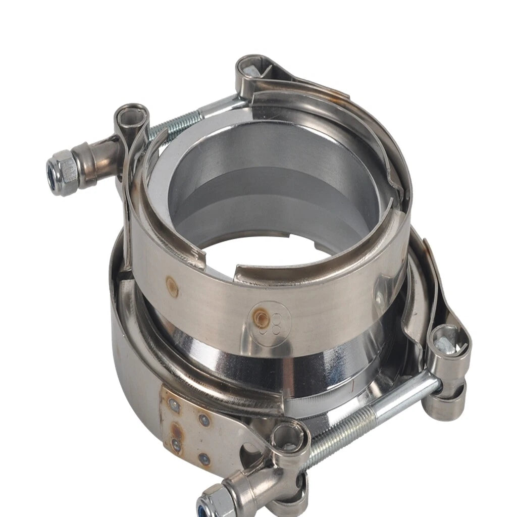 2.5" to 3" ID Steel Exhaust V-Band Adapter Flange Reducer with Clamp