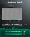 Aluminum Core Radiator for Acura TSX (2004–2005, 2007–2008) 2680