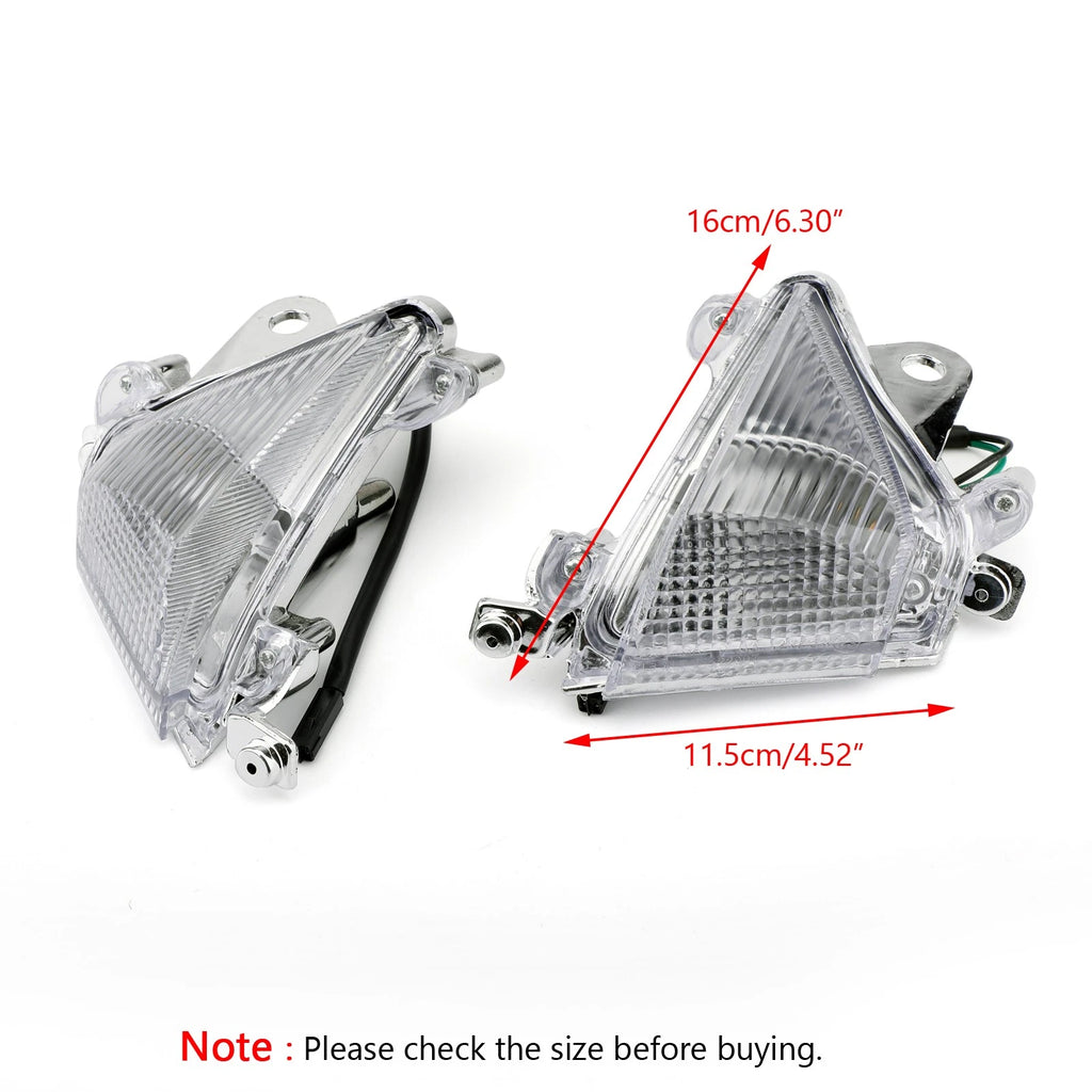 Front Turn Signal Lens for Kawasaki ZX10R (2004–2005) Clear