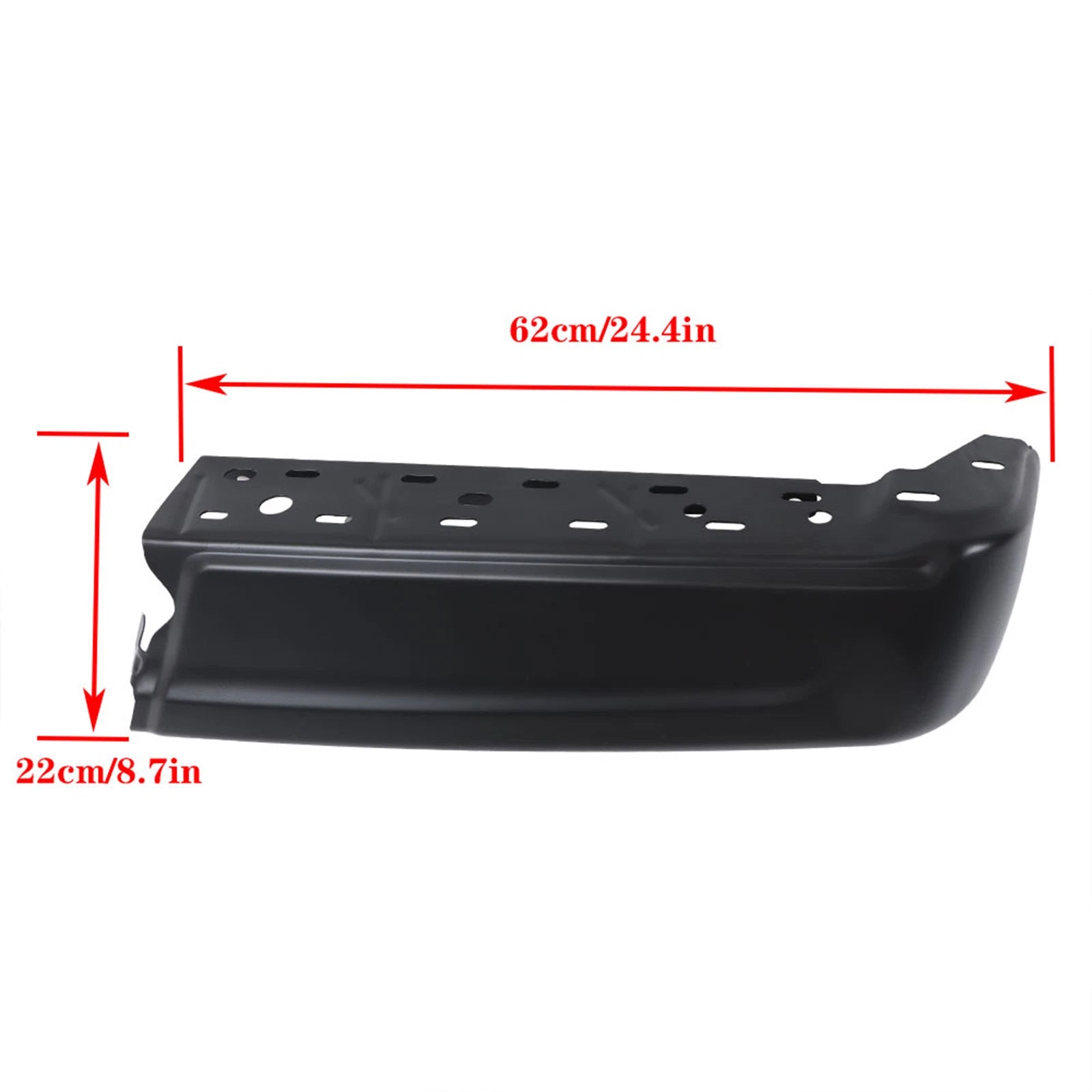 Rear Bumper End for Ford F150 (2021â2023) Black Right Passenger Side