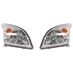 2 x Chrome Headlights for Toyota Prado GRJ120 KDJ120 KZJ120 (2003–2009)