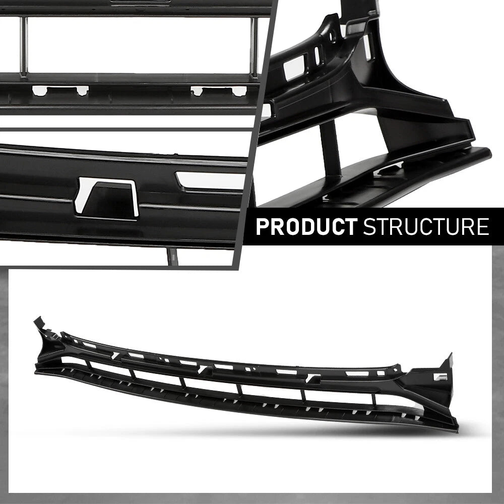 Front Bumper Lower Grille Insert Trim for Audi A7 S7 (2016–2018) Black