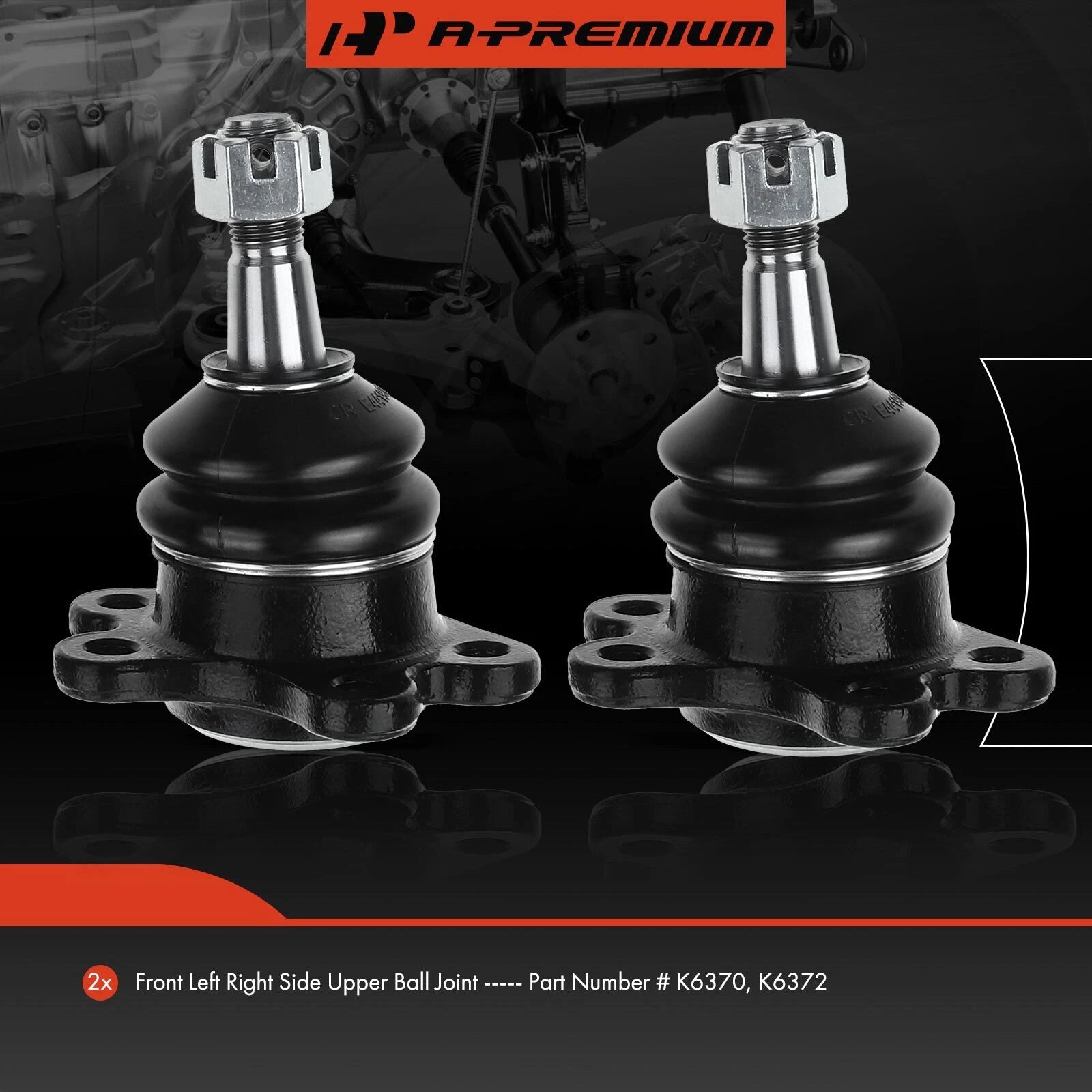 2X Front Upper Ball Joint for Chevy Tahoe, Cadillac Escalade (1995-2000)