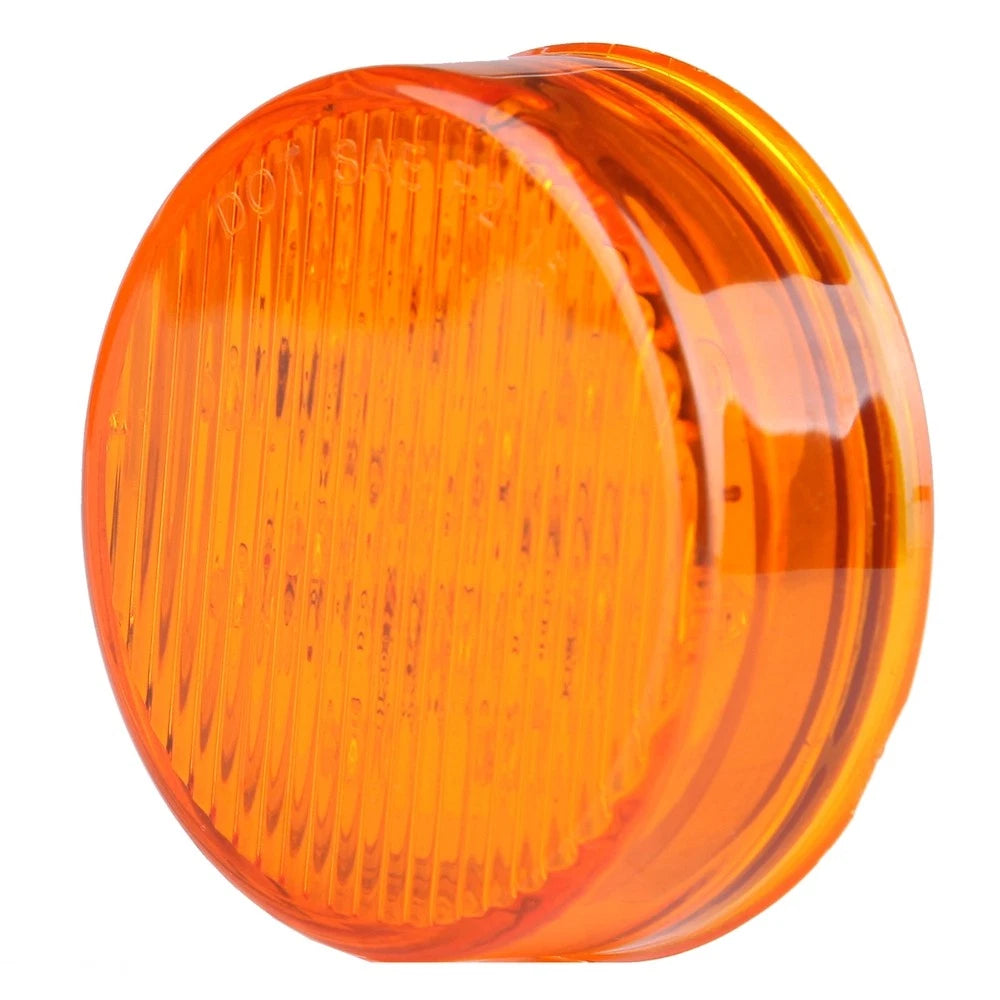 1x Yellow Round 13 Diodes Side Marker Clearance Light for Truck Trailer (Fits All)