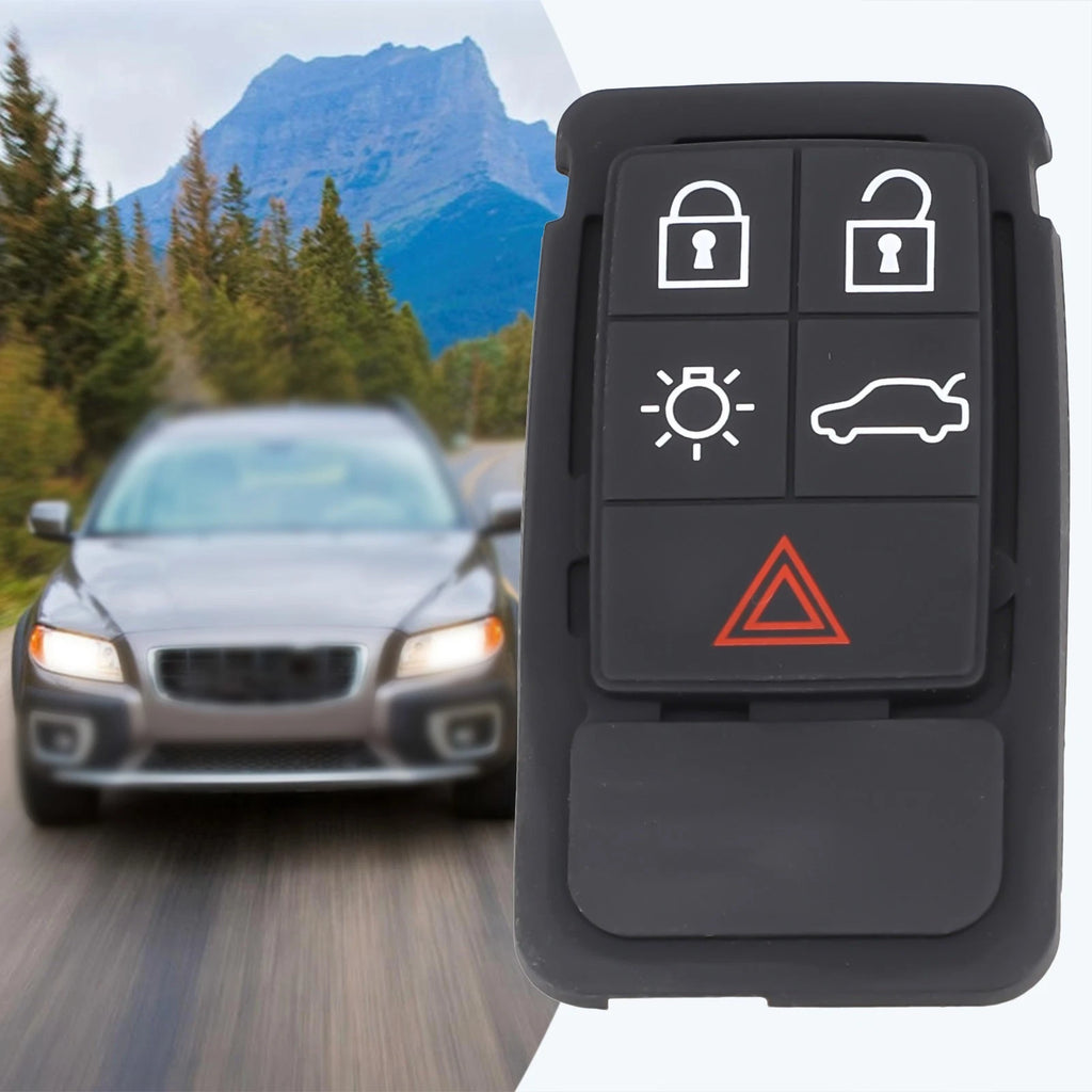 Rubber Button Pad for Volvo XC60 XC70 V70 S60 S80 (2008–2017)