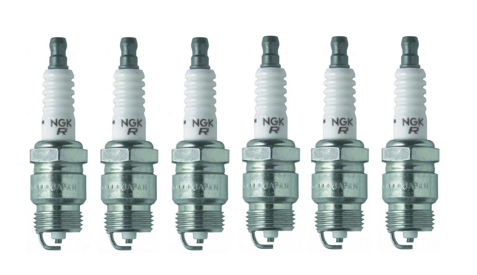 Set of 6 NGK V-Power Nickel Spark Plugs for Ford Mercury L6