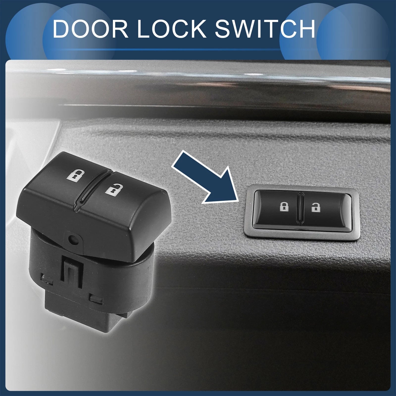 Door Lock Switch for Chevrolet Cobalt (2005–2010) No. 15777129