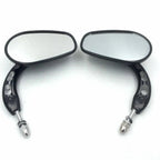 Black Big Racing Side Mirrors for Harley Low Rider (2014–2023)
