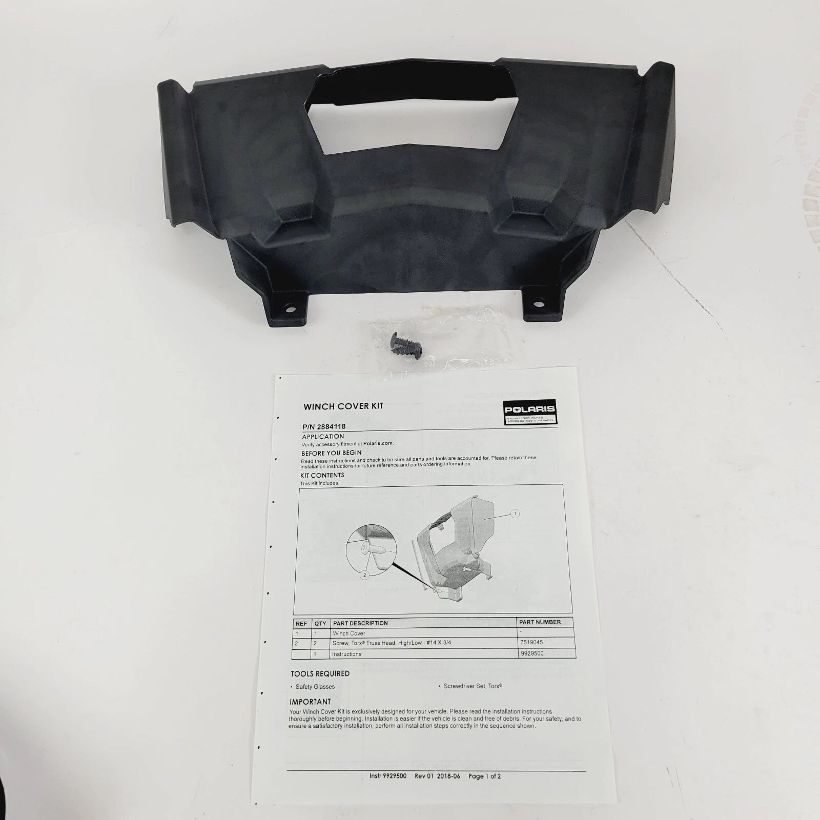 K-Cover Winch for Polaris RZR XP 1000 (2014–2023) 2884118 OEM