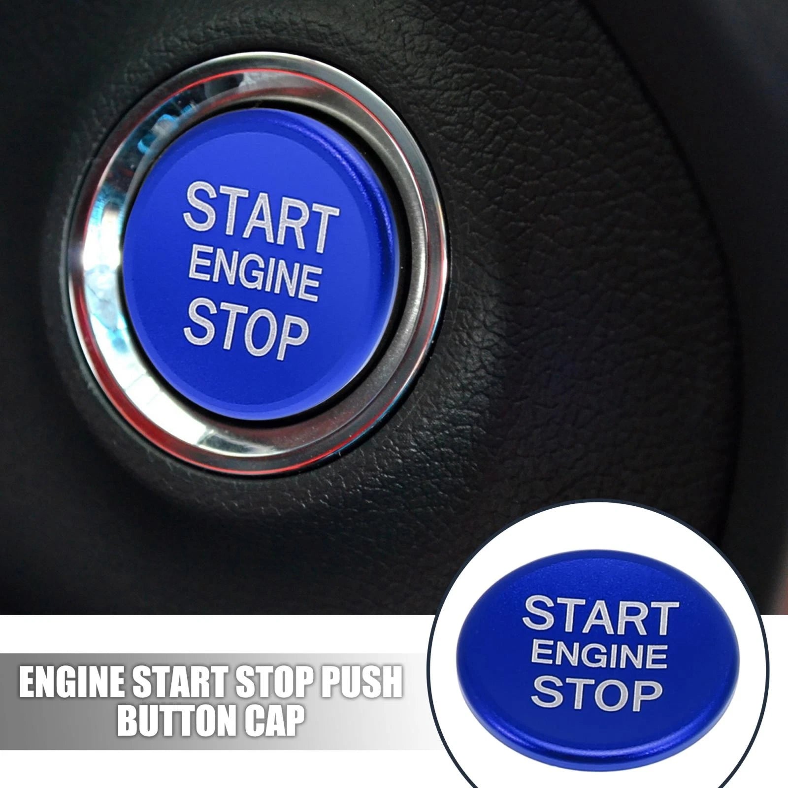 1Pcs Engine Start Stop Push Button Cover Cap for Audi A4L A6L Q5 A5 A7 (2010–2023)