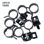 Set of 10 Spring Hose Clamps for Fuel Hose 8-16mm (Self Clamping)