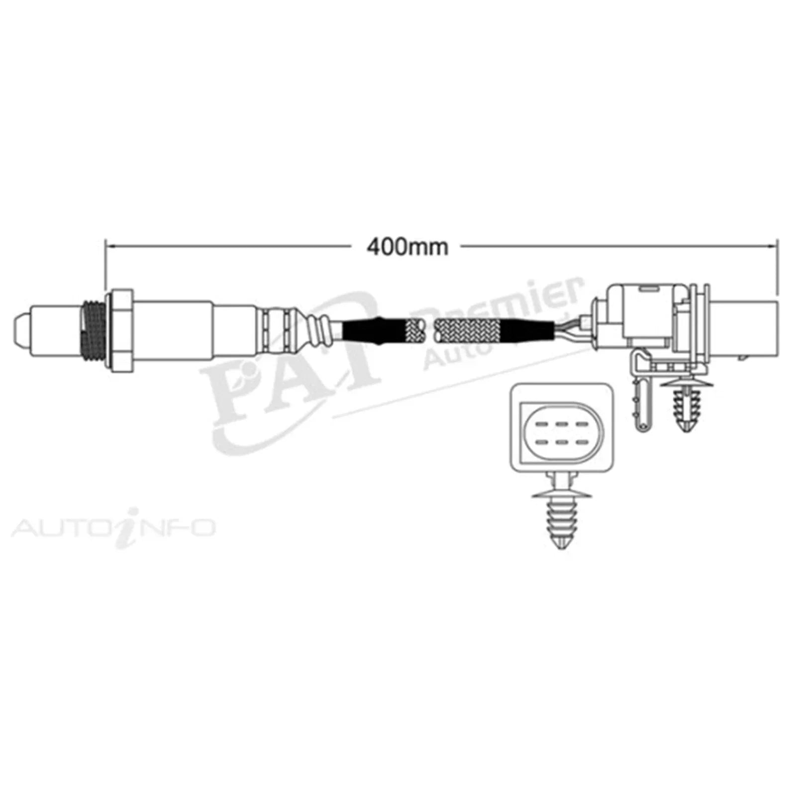 Pre Cat Oxygen O2 Sensor for Nissan Navara D40 3.0L V9X (2011-2015)
