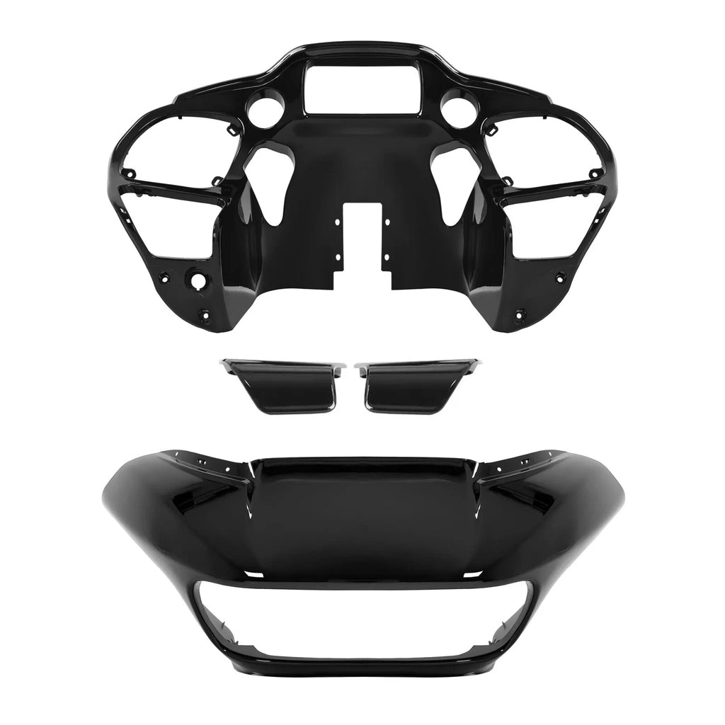 Gloss Black Fairing Kit Glove Box Doors for Harley CVO Road Glide (2015–2024)