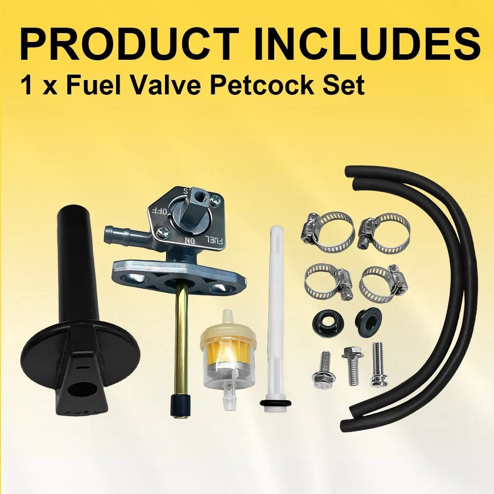 Fuel Tank Petcock Valve with Knob for Honda Rancher 350 TRX350 (2000–2006)