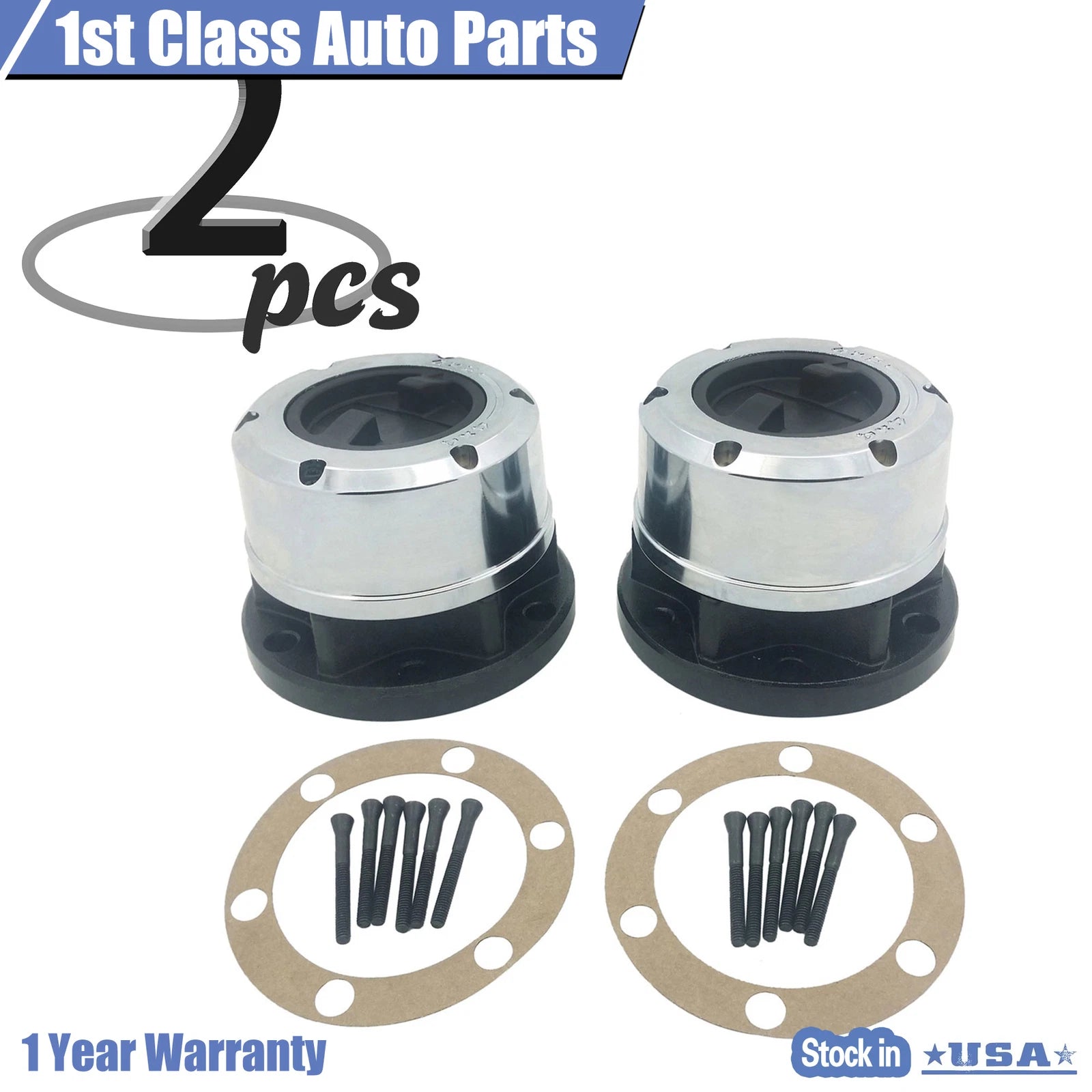 Set of 2 Locking Hubs for Nissan Pathfinder Frontier Xterra (1990–2004)