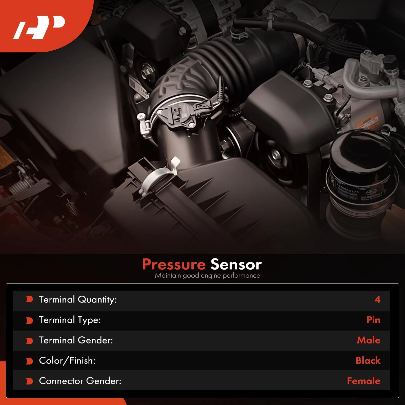 Manifold Absolute Pressure Sensor for Chevy Silverado 1500 GMC (2019-2023)