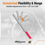 Adjustable Camshaft Wrench Tool for Universal Use (1.5"-8.7")