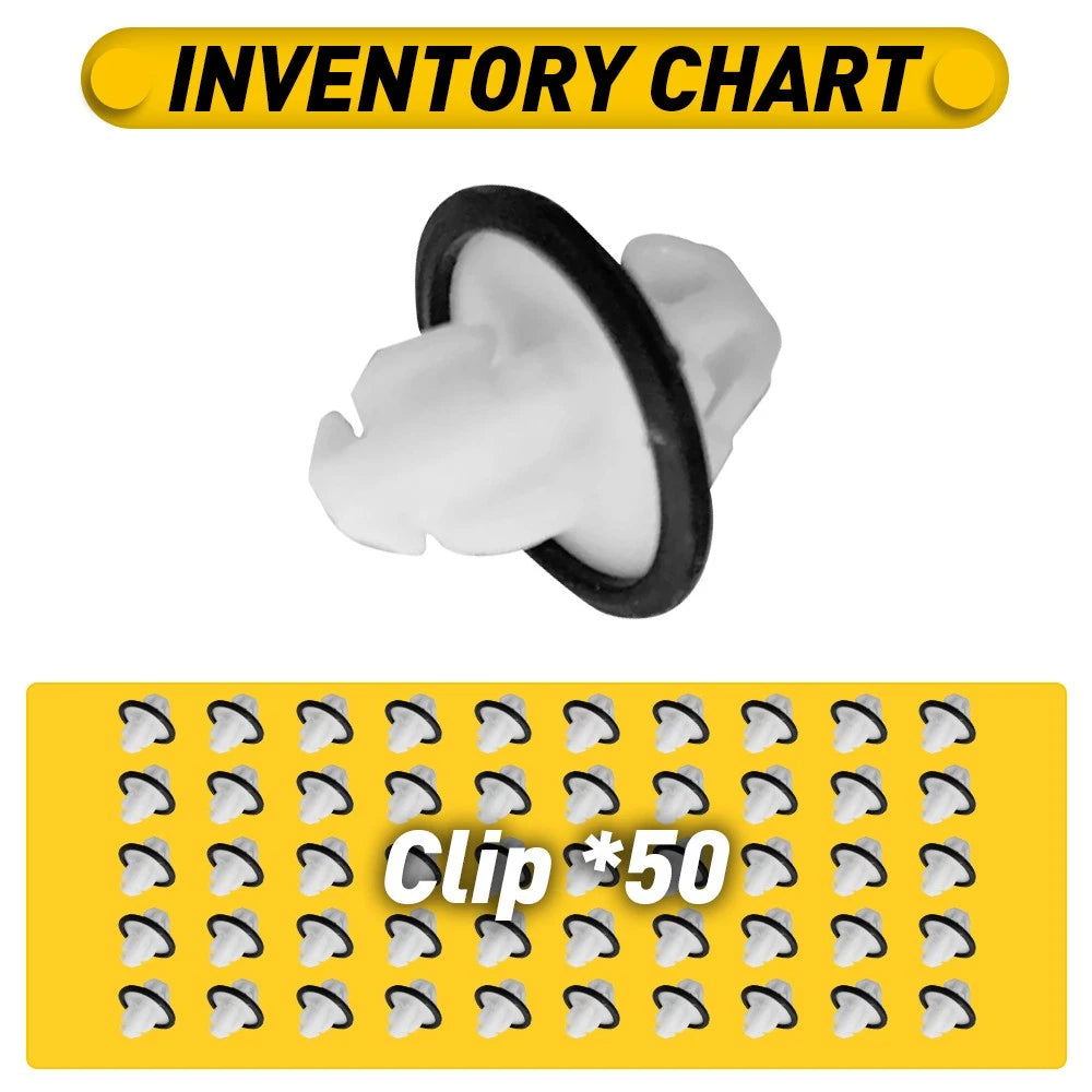 50pcs Center Molding Clips for Mercedes Benz Sprinter (2019–2022)