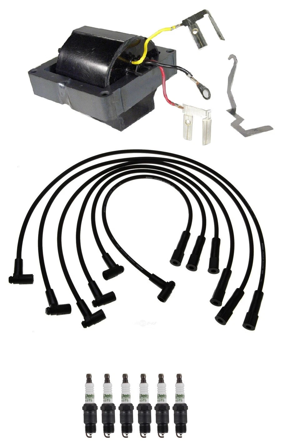 Ignition Wires & Spark Plugs Kit for Chevy Oldsmobile Buick 2.8L (1985–1995)
