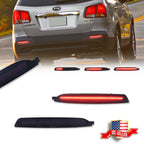 Smoked LED Rear Bumper Reflectors for Kia Sorento (2011–2013)