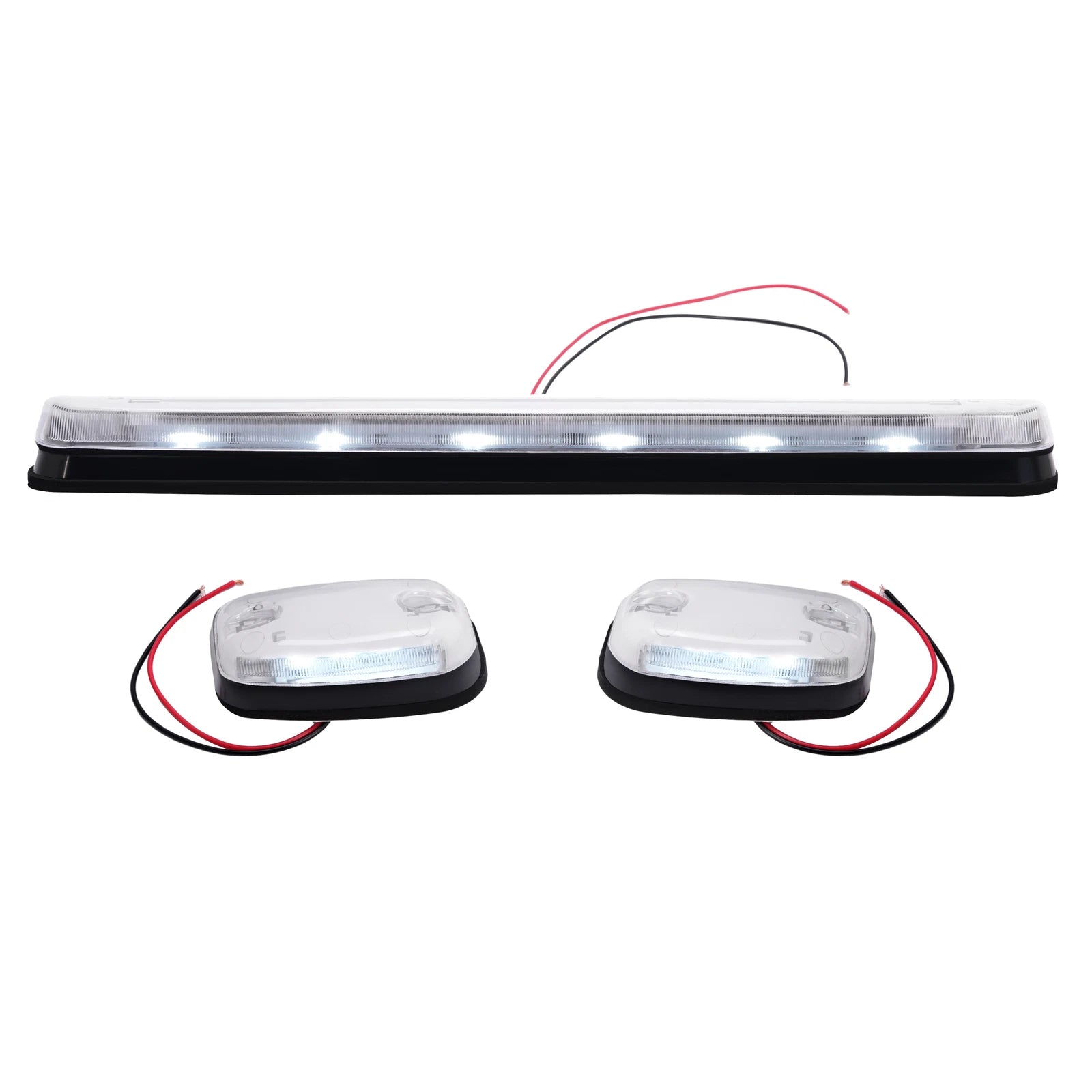 3Pcs White LED Cab Roof Marker Lights for Chevrolet Silverado 2500 3500