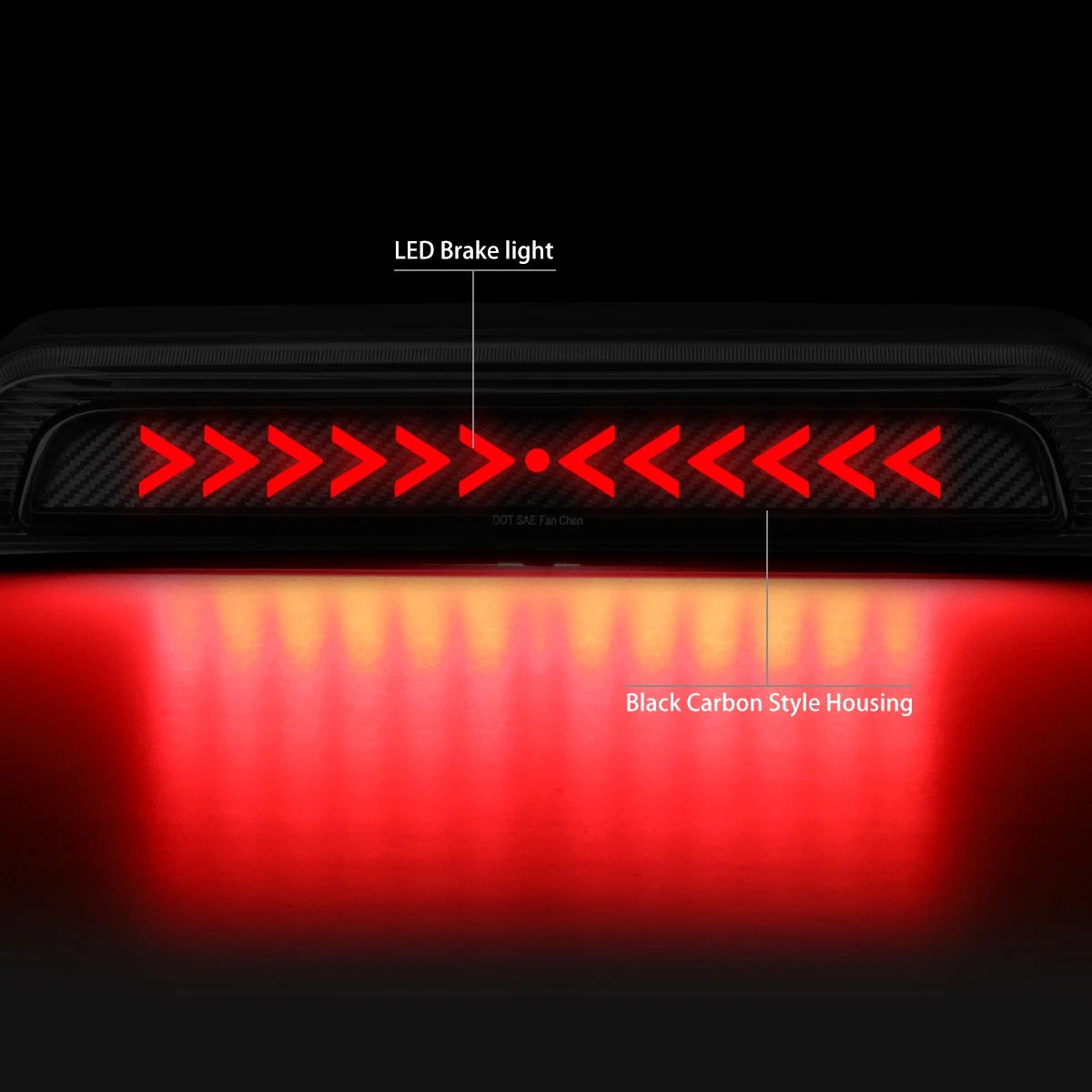 Chasing Arrow LED Carbon 3rd Brake Light for Toyota Tundra (2007–2017)