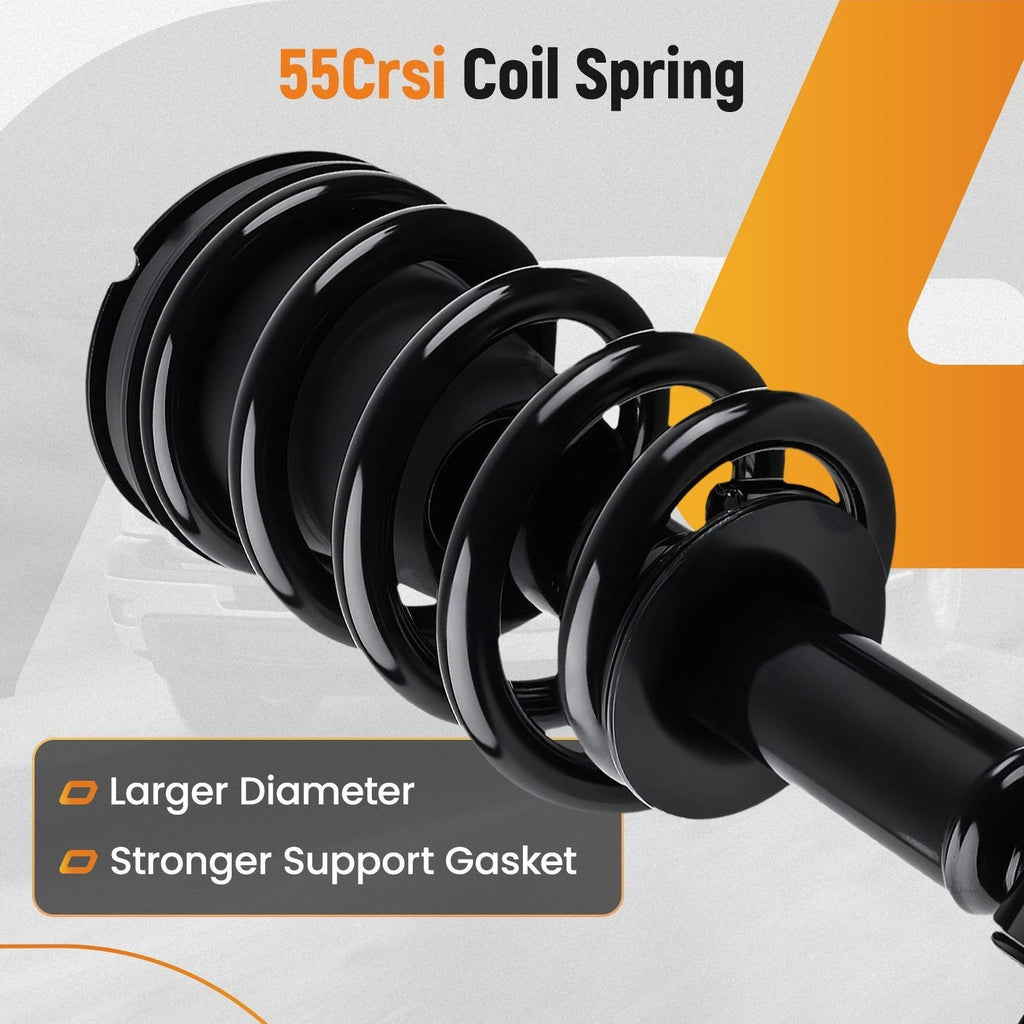 Complete Front Struts Rear Shocks Sway Bar for Silverado Sierra 1500 4WD (2014–2018)