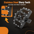 MX Style Wide Fat Foot Pegs for Harley Dyna Touring (Aluminum)