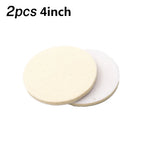 2X Wool Felt Polishing Pads for Marble Furniture Wood Products